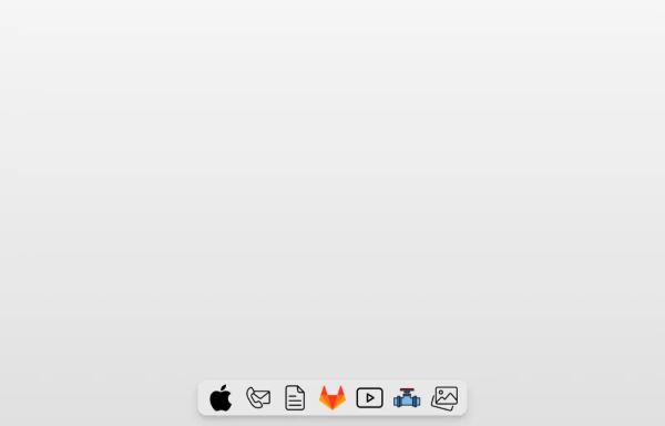 Animated Apple-Style Dock Navigation Bar