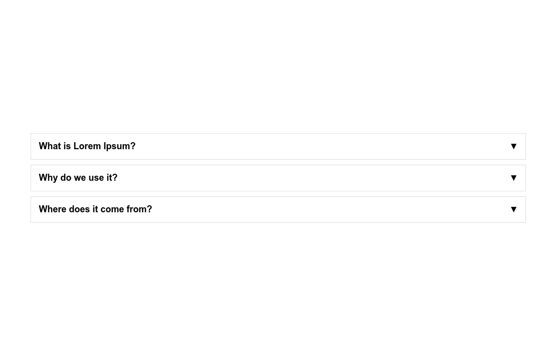 Animated FAQ Accordion