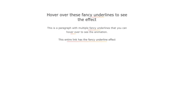 Animated Gradient Underline Text Effect