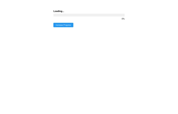 Animated Progress Bar Component with Percentage Display