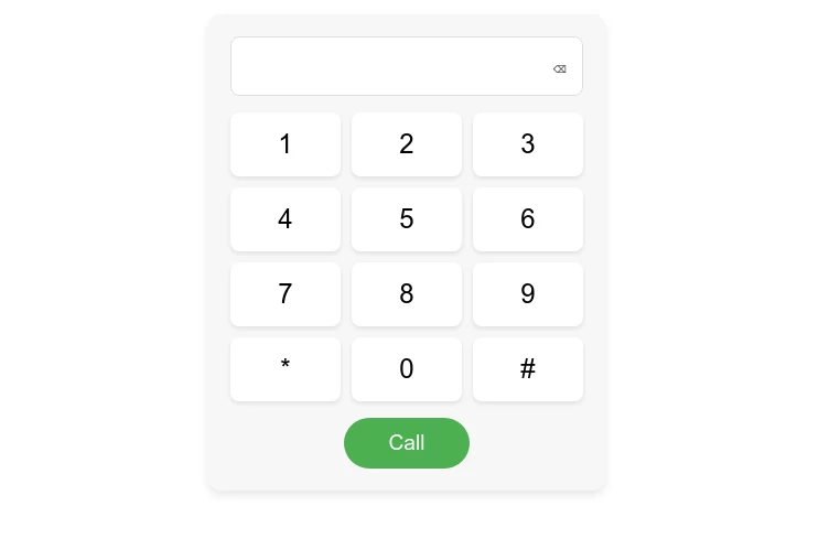 Clean and Functional Telephone Keypad