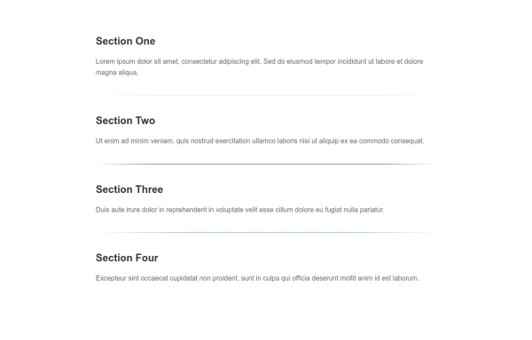 CSS Gradient Divider Line with Fade Effect