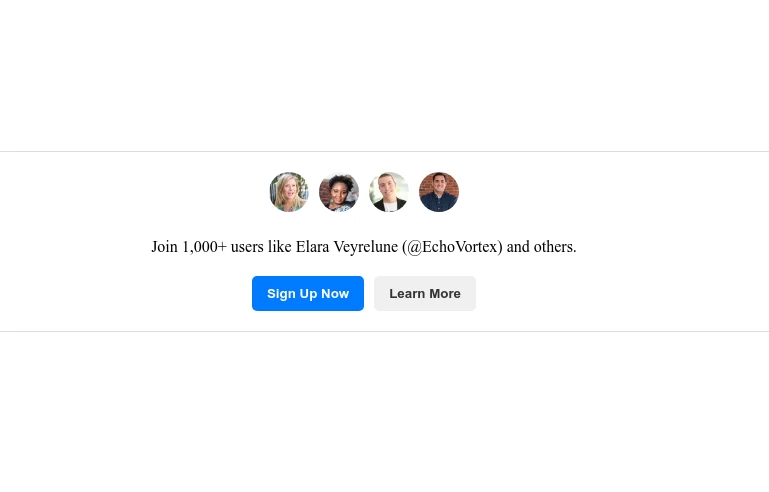 CTA for asking to Join the Community