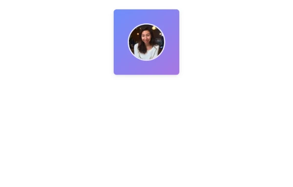Elegant Profile Hover Card with Animation Effects
