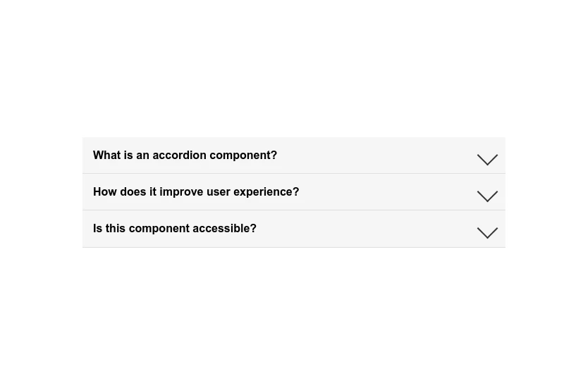 FAQ Accordion: Expandable Q&A Sections