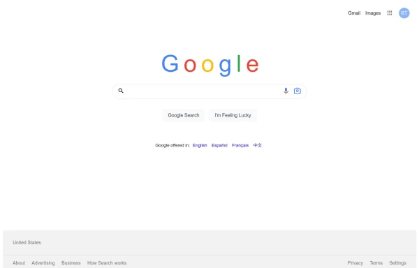 Google Search Page Clone