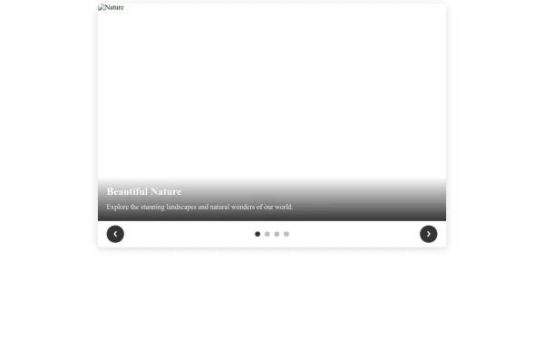 Image Slider with Information Display