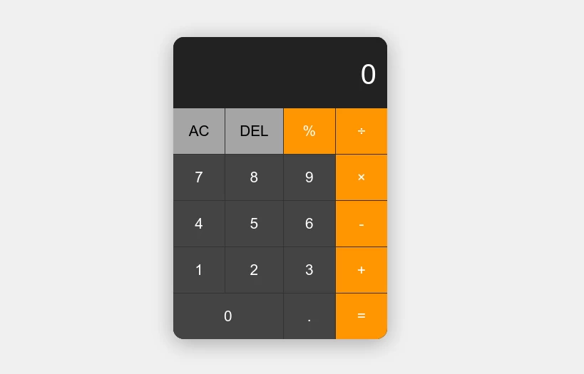 Interactive Calculator UI Component