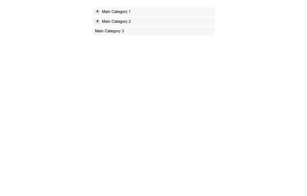 Interactive Expandable Nested List Component