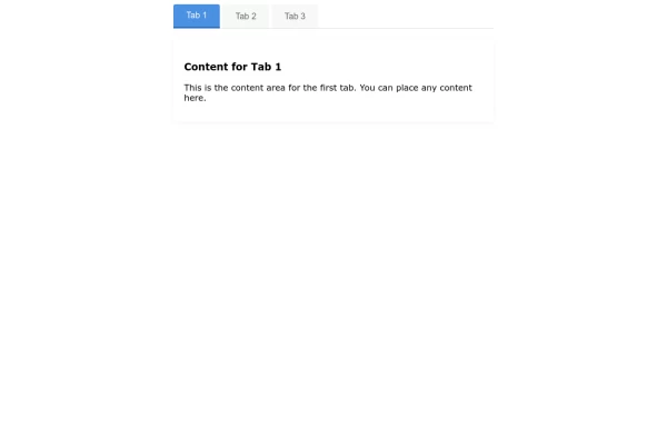 Interactive Tab Switcher Component