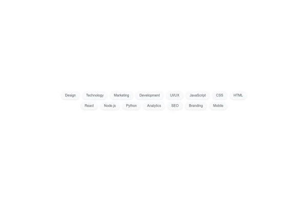 Interactive Tag Cloud with Hover Effects