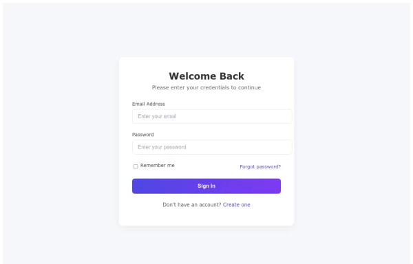 Login form with CSS
