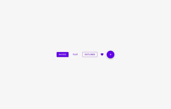 Material Design Button Component with Ripple Effect
