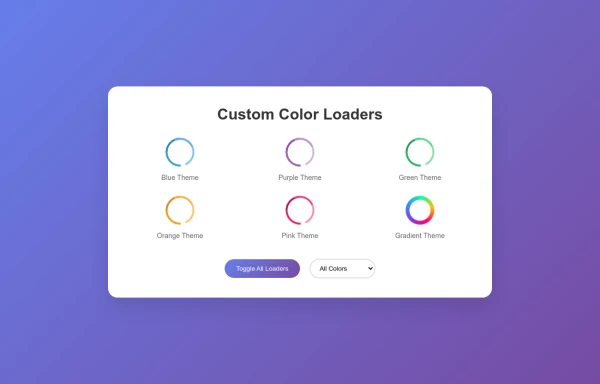 Multi-Color Animated Loader with CSS