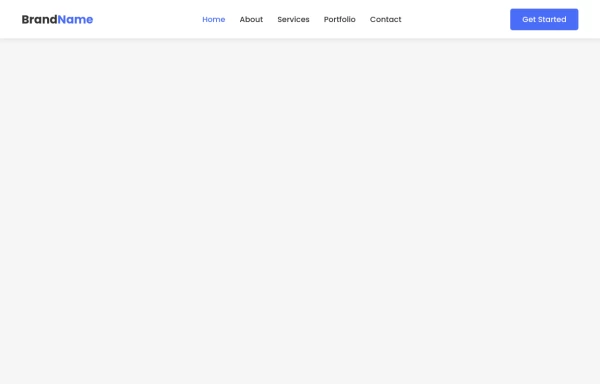 Navigation Header with Mobile Menu Toggle
