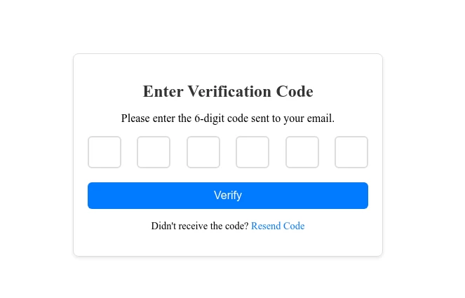 OTP Verification Form