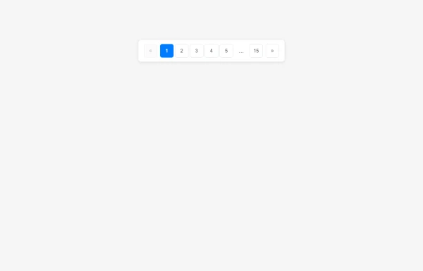 Pagination Component with Active Page Highlighting