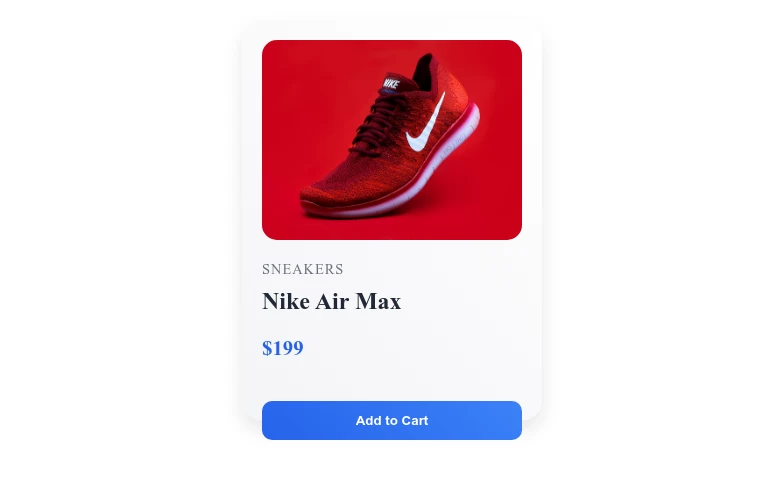 Product Card with Hover Effects
