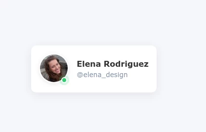 Pulsing Avatar with Online Status Indicator
