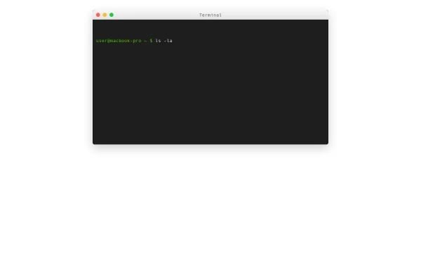 Realistic Mac Terminal Mockup