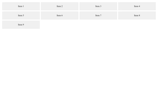 Responsive CSS Grid Layout