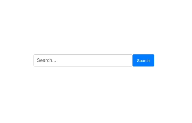Responsive Search Bar with Loading Spinner
