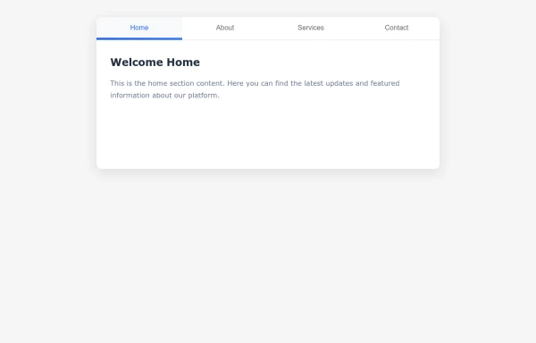 Responsive Tab Menu with Smooth Transitions