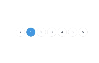 Rounded Pagination Component with Previous and Next Navigation