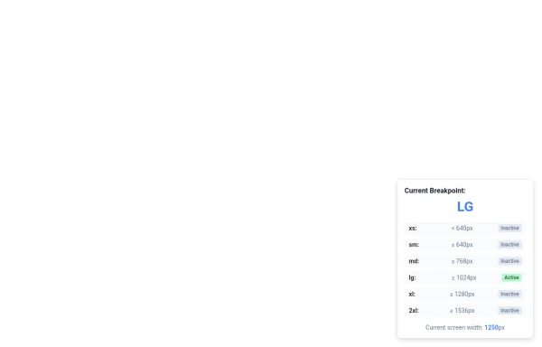 Screen Breakpoint Detector for Responsive Design