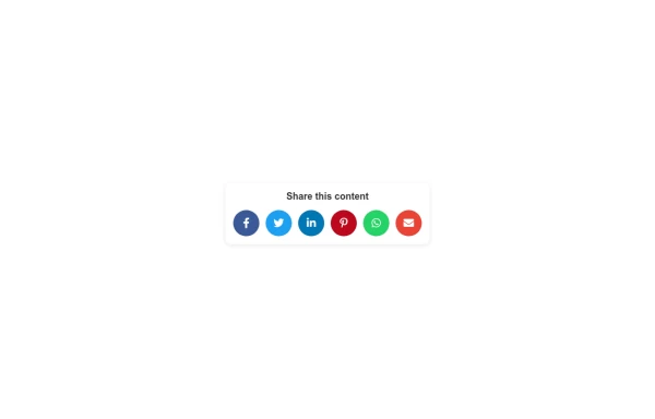 Social Share Icons for Websites