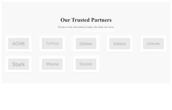 Sponsors Icon Grid Section