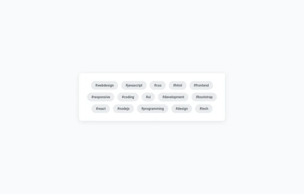 Tag Cloud Section