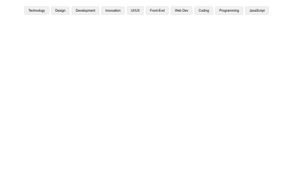 Tag Cloud with Flexbox