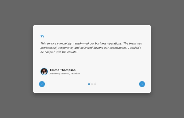 Testimonial Slider with Background Image