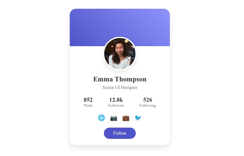 User Info Card