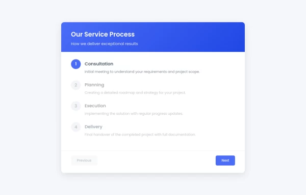 Visual Step-by-Step Service Guide Card