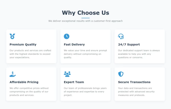 Why Choose Us Section with